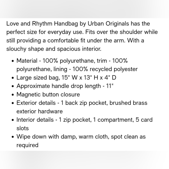 Urban Originals | Anthropologie | Love and Rhythm Handbag